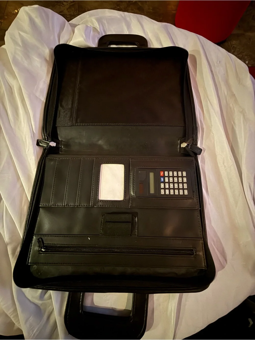 Classic Black Leather Briefcase - Professional Men’s Bag